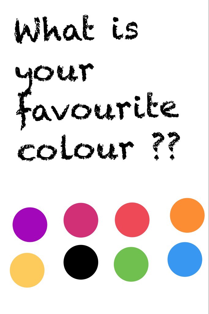 What is your favourite colour ??