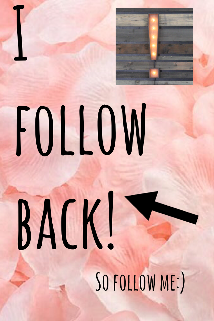 I follow back!