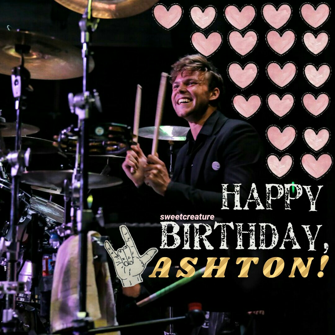 HAPPY BIRTHDAY MY SWEET FLUFFY DRUMMER BOY ahsjdkghw who gAVE HIM THE RIGHT TO GROW UP?!?? ugh i can't believe he's 23 noww. Anyways, i hope he'll have a fab day and that he'll actually tweet something 😂 (soz this post is really bad. My inspo is gone loll