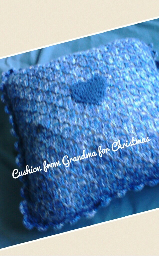Cushion from Grandma for Christmas