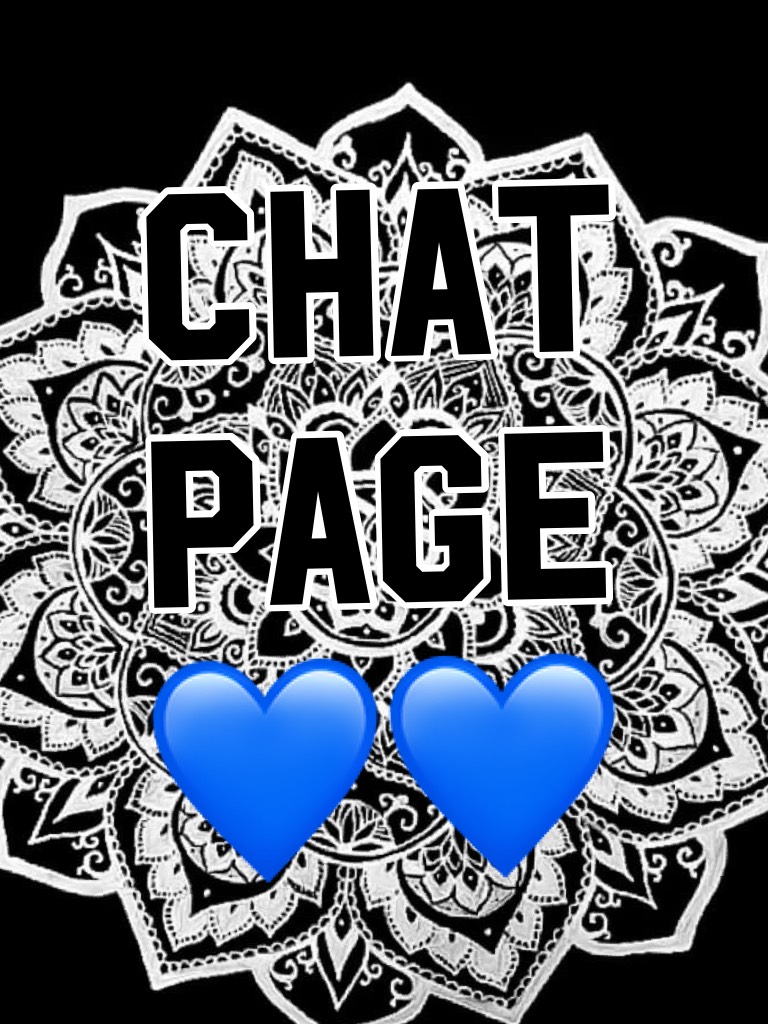 Chat page 💙💙