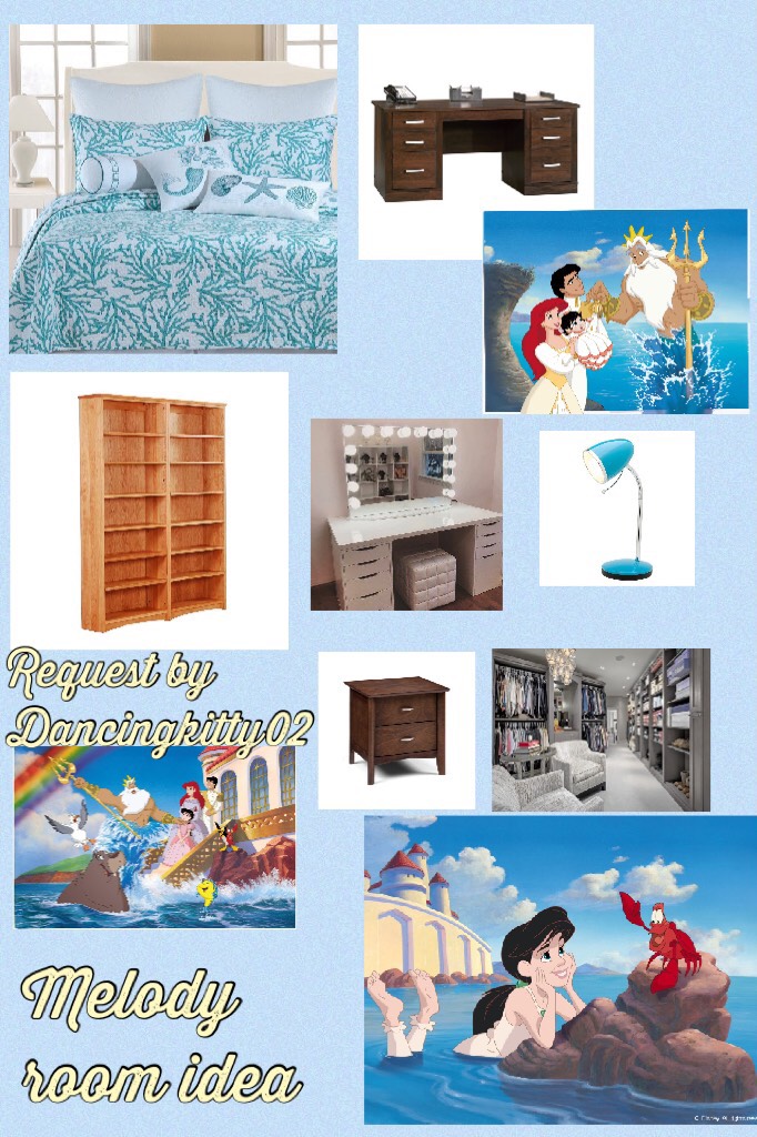 Melody room idea part of the character room ideas series season 1 Disney characters 