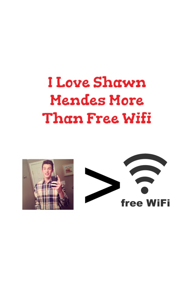 I Love Shawn Mendes More Than Free Wifi 