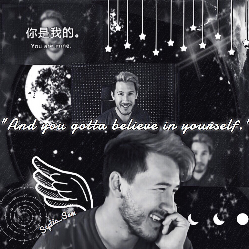 A quote by Mark himself♡ I hope you're all doing well, and if your not, I'm so sorry. Just remember that Mark and I believe in you, and you can get through it. Whatever it is.