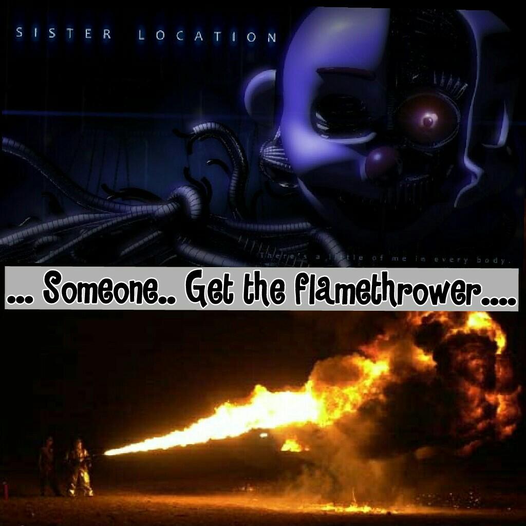 Who has a flamethrower...? 
On an... Unrelated note... May I borrow it?