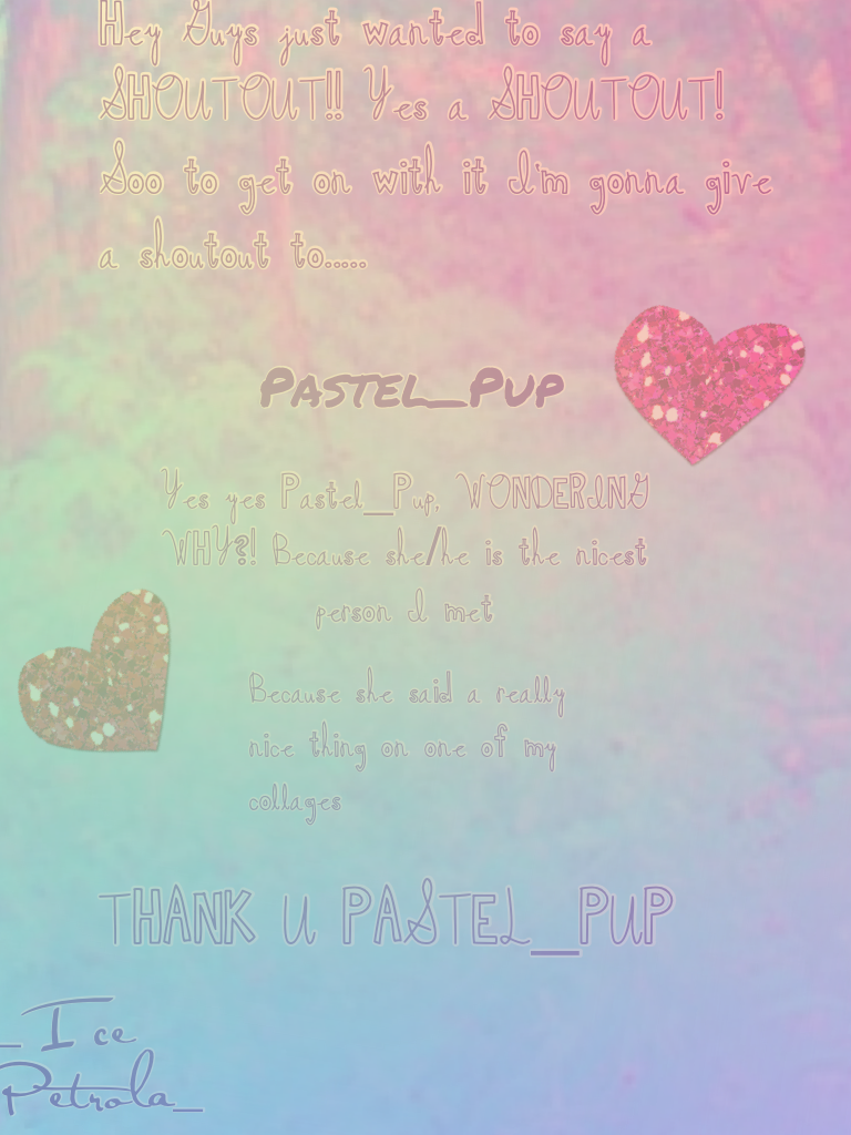 Shoutout to Pastel_Pup! #Pastel_PupUrSoNice