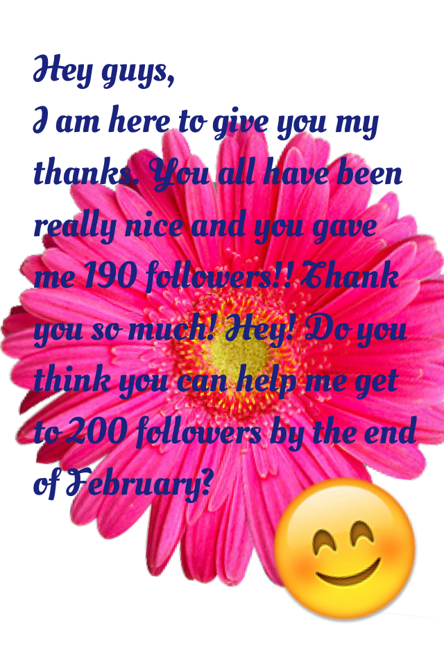 Thank you all!!😘😜