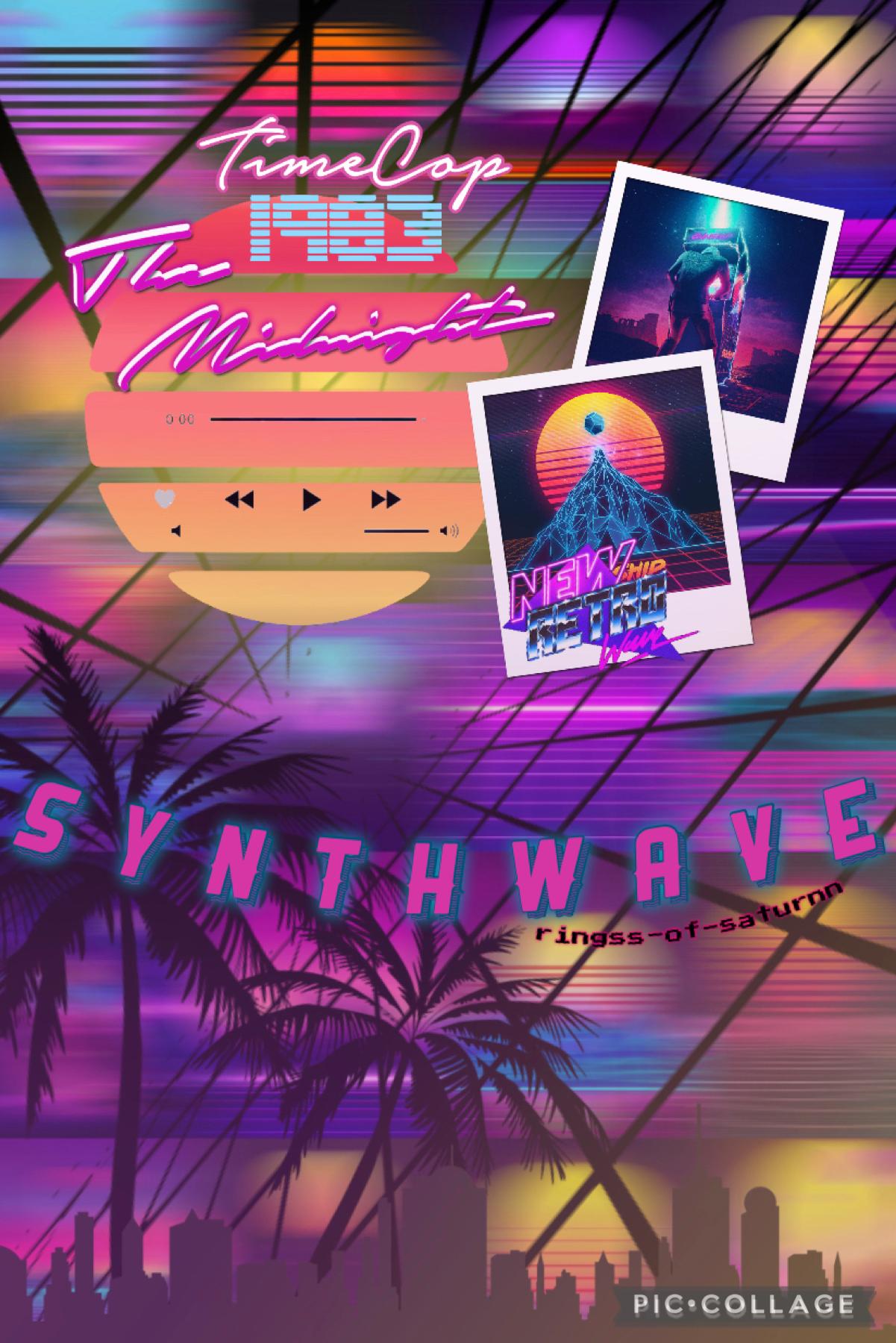 👾tap⚡️
synthwave/vaporwave themed collage!! i’m currently obsessing over this aesthetic and music genre!!

QOTD: what’s your favorite music genre?
{A}: EDM, but fav SUBgenre is currently synthwave, ofc. 

hope you all have a lovely day!! <3