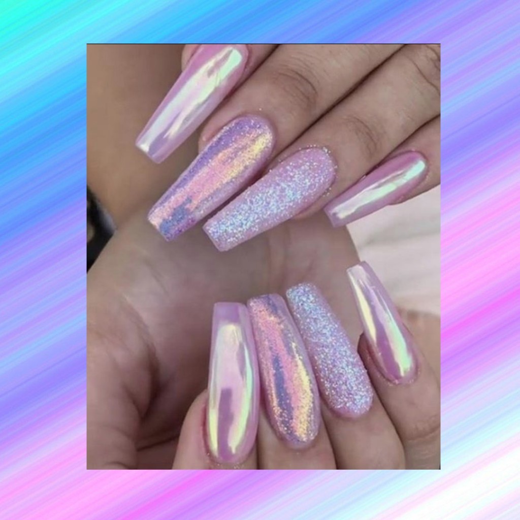 holographic nails #2👀