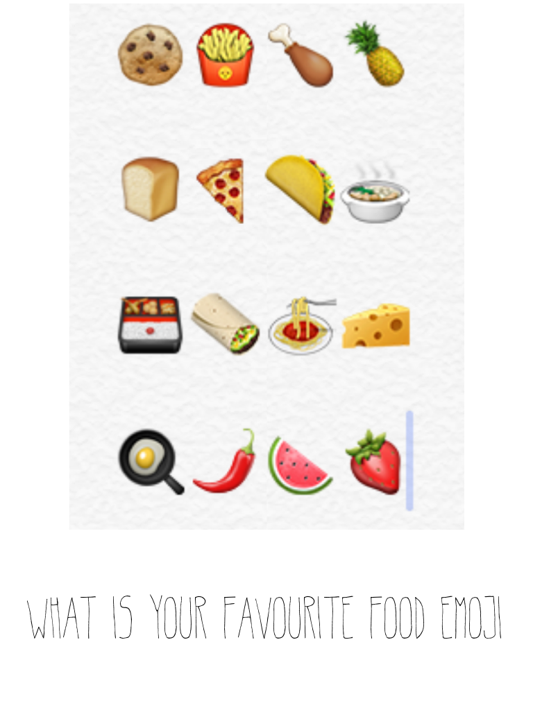 What is your favourite food emoji
