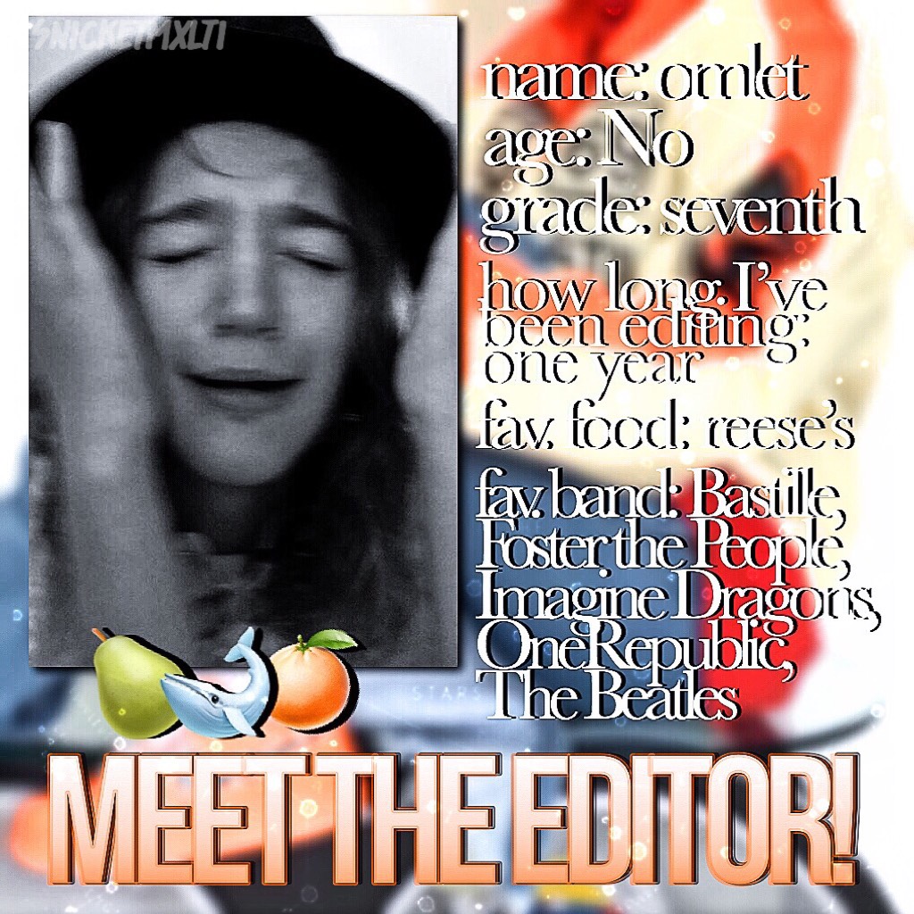 TAP!!!



Hi guys! I thought y’all should know a bit about me:) (also, omlet isn’t my real name, but I can’t share my real one online lol) 

I have one more edit to post for this normal theme then I’ll transition into holiday edits! Get excited:)