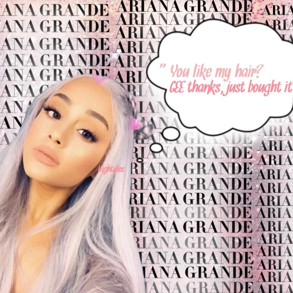 💰Tap💰
 
⏰This took me almost an hour!⏰

🎶I had Ariana Grande vibes and 7 rings is stuck in my head🎶

🙌No school on Monday! 🙌

QOTD: What is your favorite A.G song?

AOTD: Probably 'God Is A Woman' or 'Thank You, Next'
