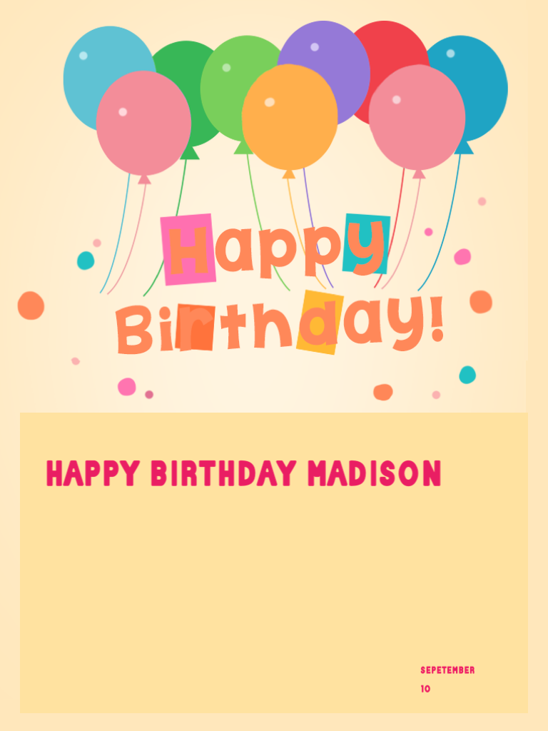 happy birthday madison 