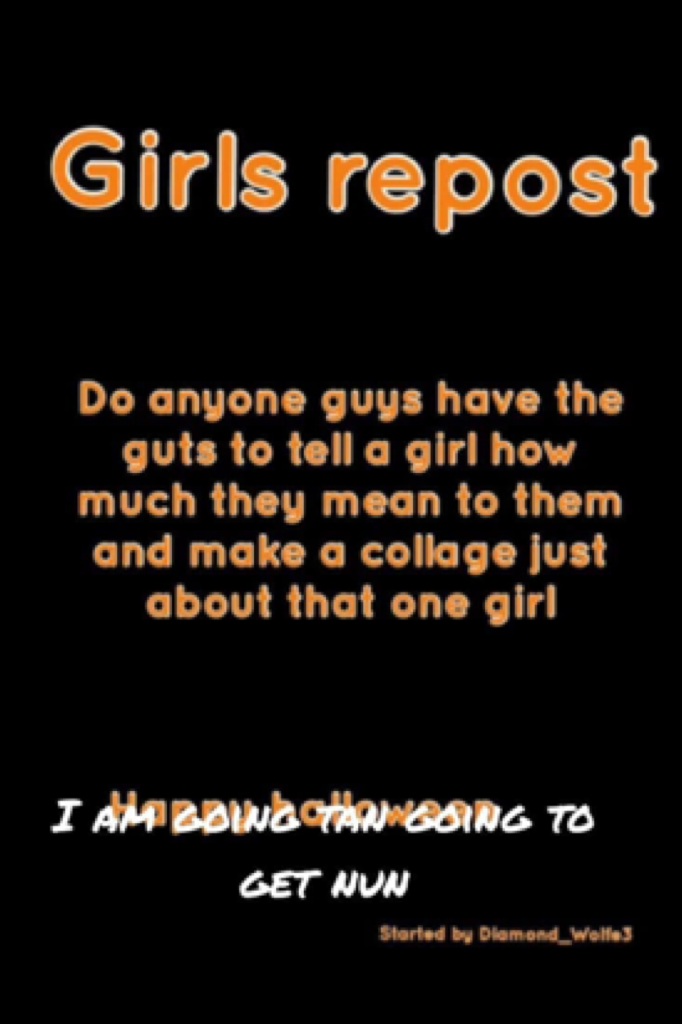 Girls repost 