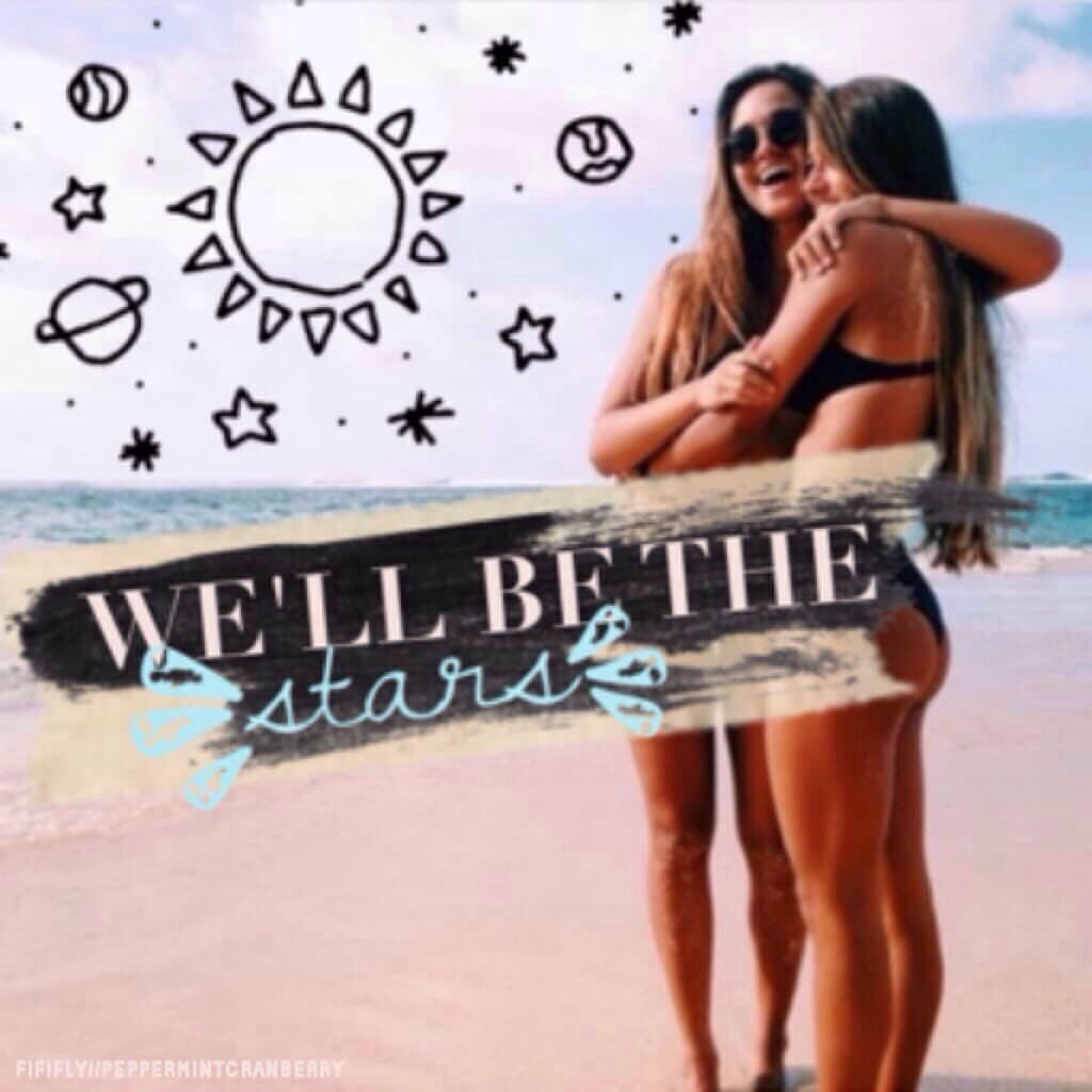 Collab with...
my beautiful, talented, and kind bestie...
@peppermintcranberry!!!🍬
This is "We'll Be The Stars" by Sabrina Carpenter!!!🌟
I love this song!❤️
Go help her get to 2k followers!!!💕
Tags: stars, besties, girls, PConly, FiFiFly