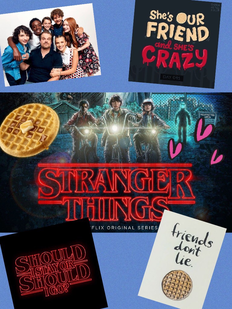 I just HAD to make a Stranger Things collage!!!! 👍❤️👏🏻