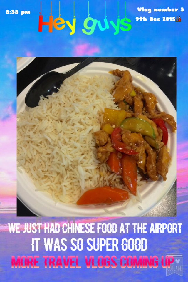 I love airports and Chinese food🤓