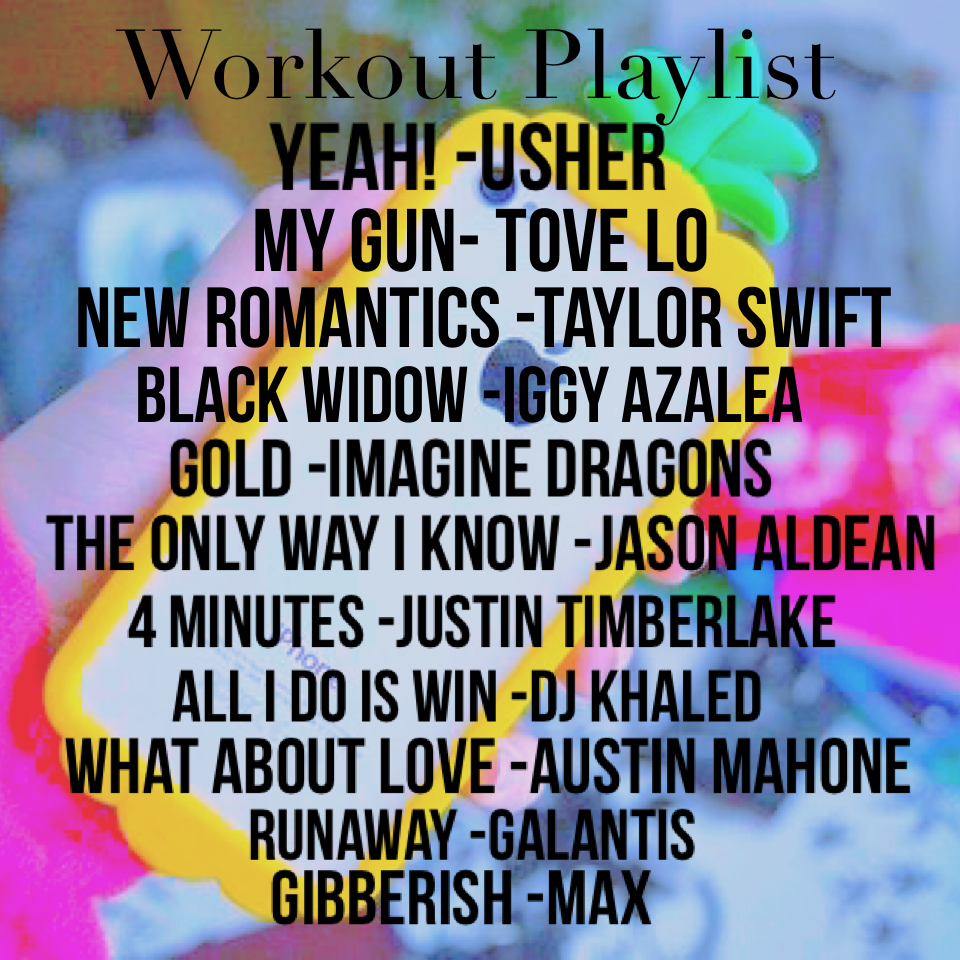 Music is the key to a good workout!