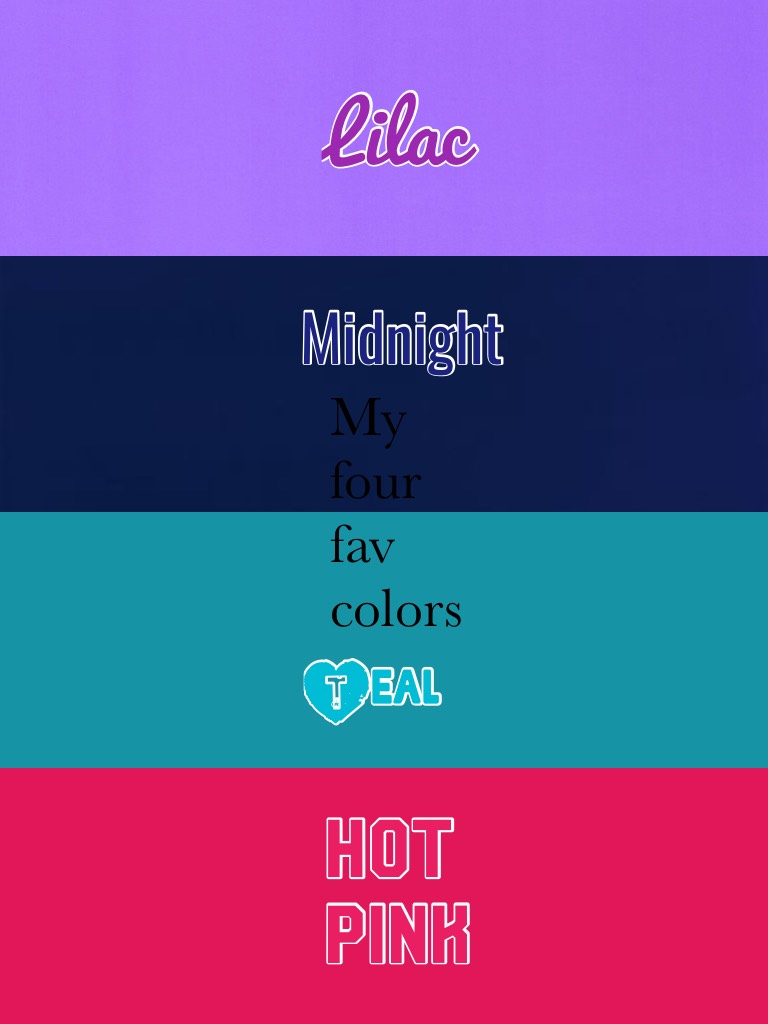  Comment on your favorite color
