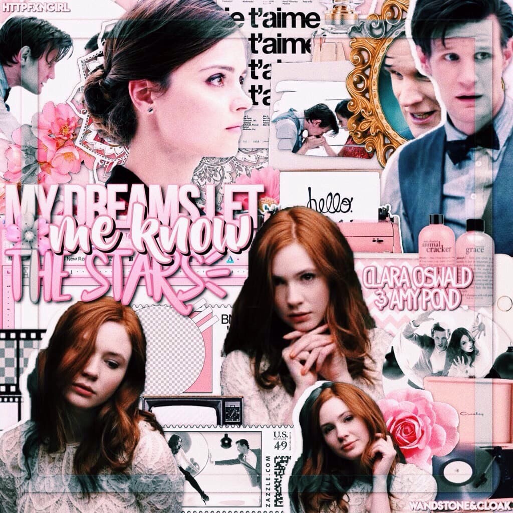 [collab with....]
WANDSTONEANDCLOAK!!! She is SO sweet and so great at editing 💕 go follow her if you haven't already !!!! 
q// favourite doctor who companion?
a// clara or amy 💕💕
fc// 4,087
5/24/18