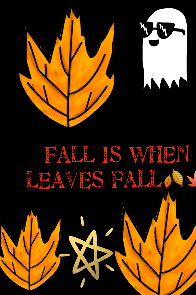 Fall is when leaves fall🍂🍁