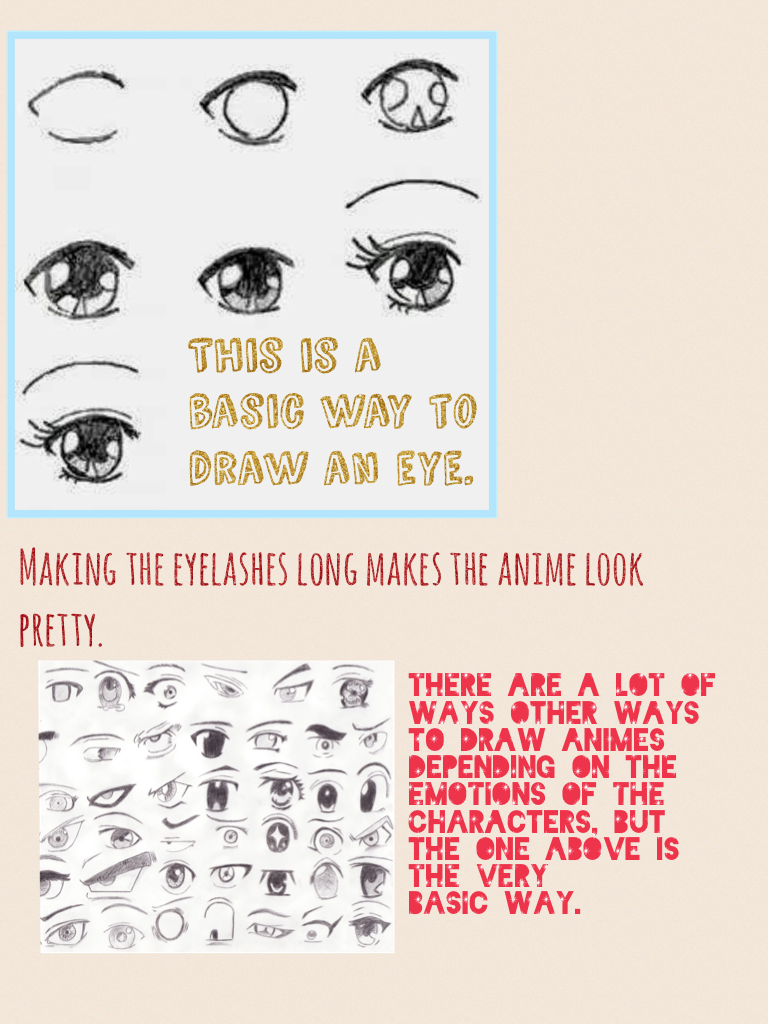 This is a basic way to draw an eye.