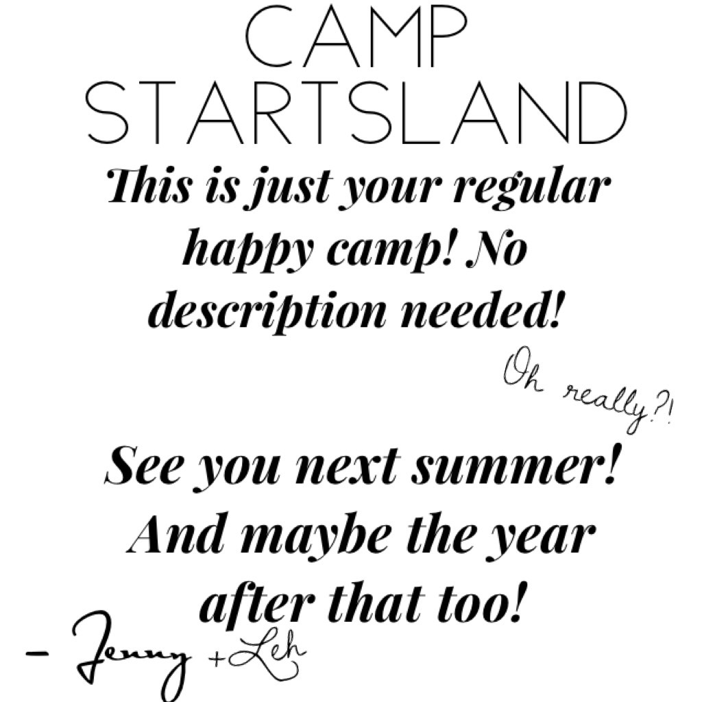 Welcome To Camp!