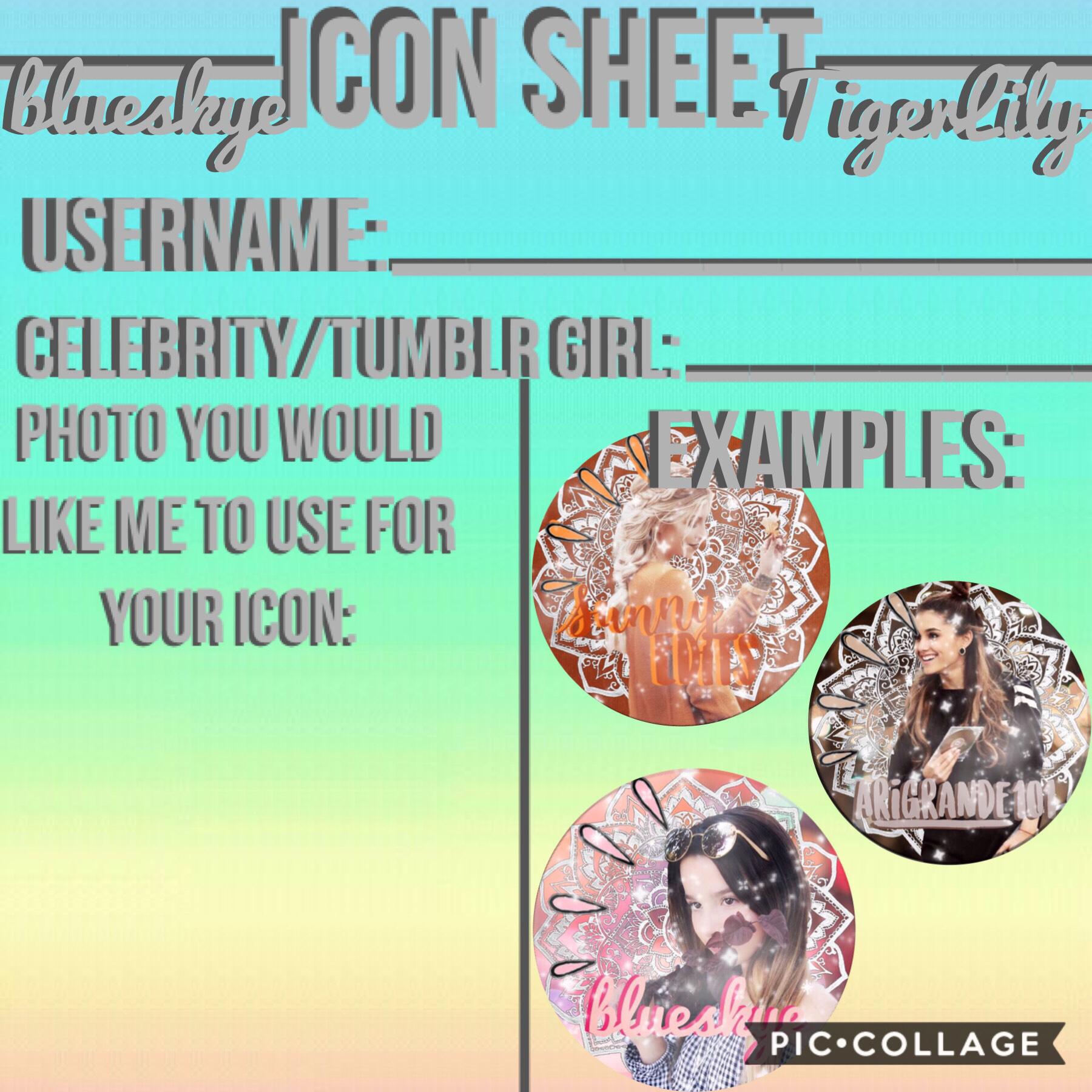 So I finally decided to do an icon sheet! Im sorry if I make you an icon and you don’t like it, but that’s ok! I’ll totally understand if you  decide not to use it!🥰🥰🥰