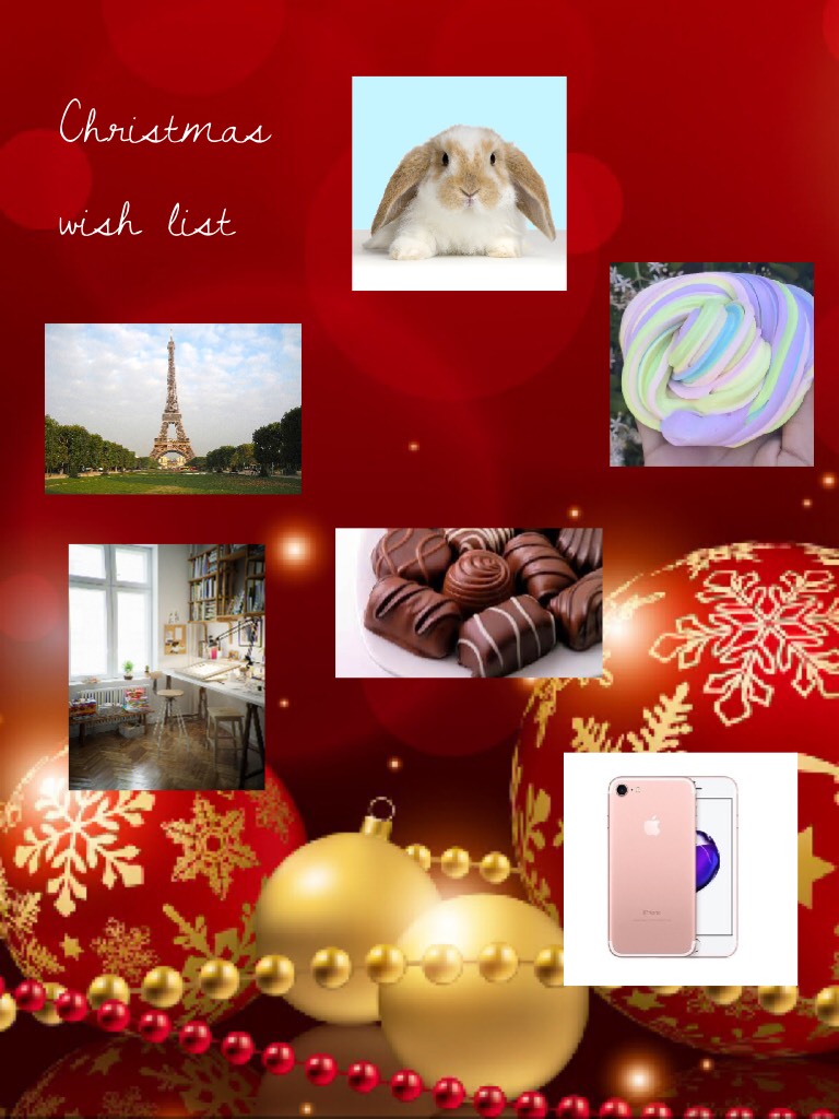 My Christmas wish list