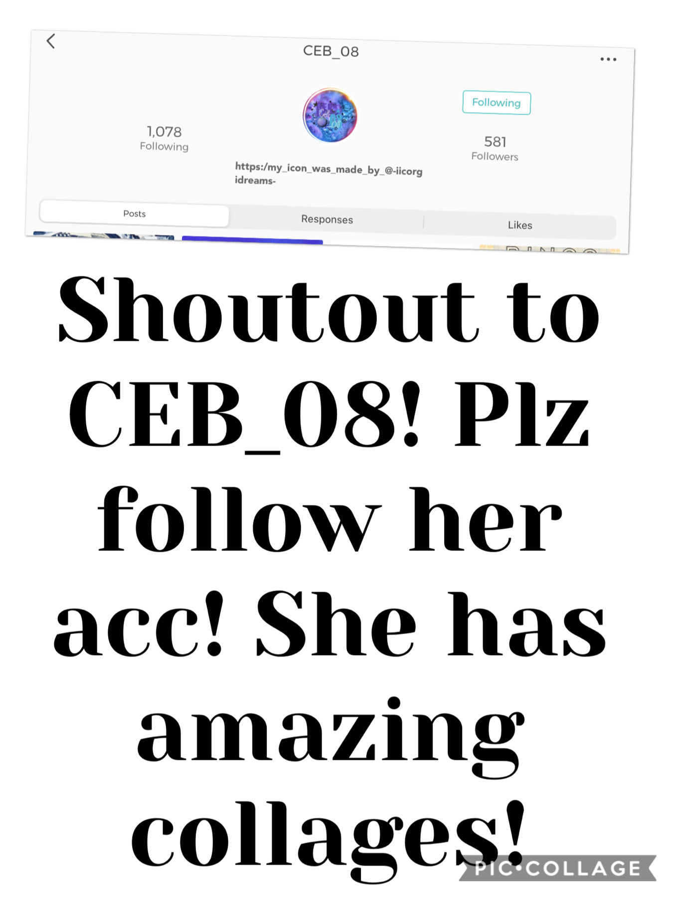 Another shoutout! This time to CEB_08!