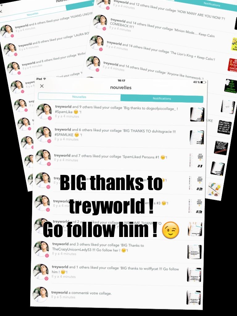 BIG thanks to treyworld ! 
Go follow him ! 😉