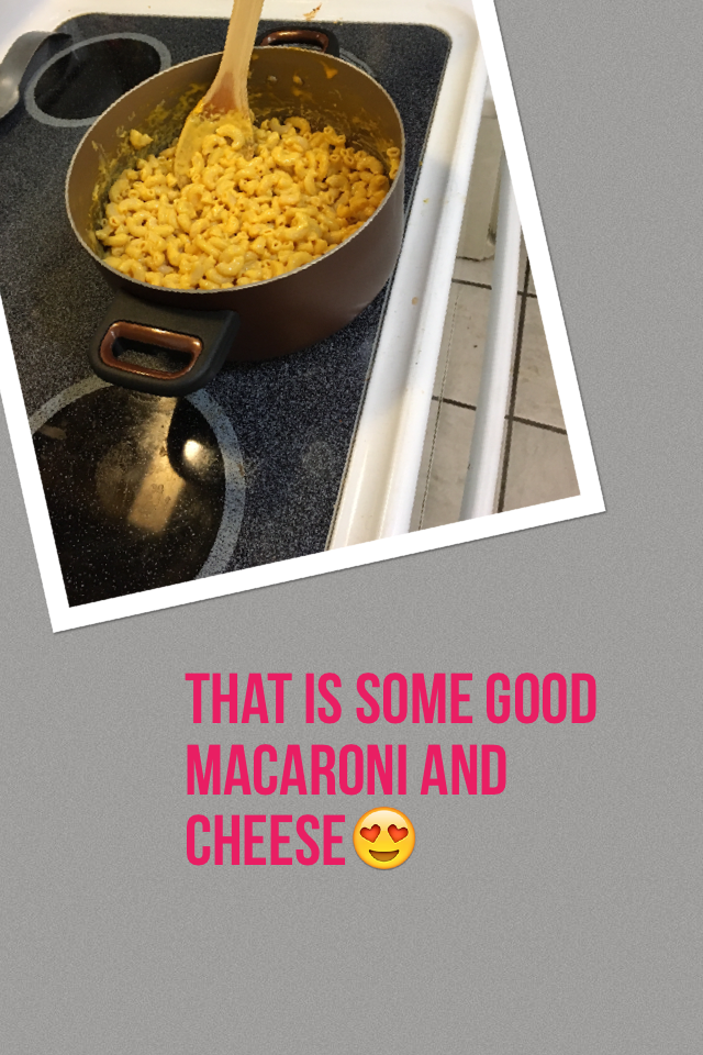 That is some good macaroni and cheese😍 