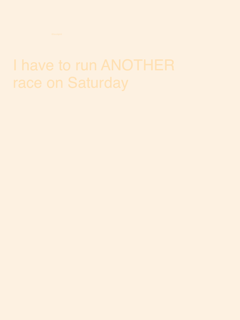 Clicking This Fills You With Determination 

As you can probably tell my only actual "talent/thing I'm good at" is running~ but to be fair I have been running races since second grade 