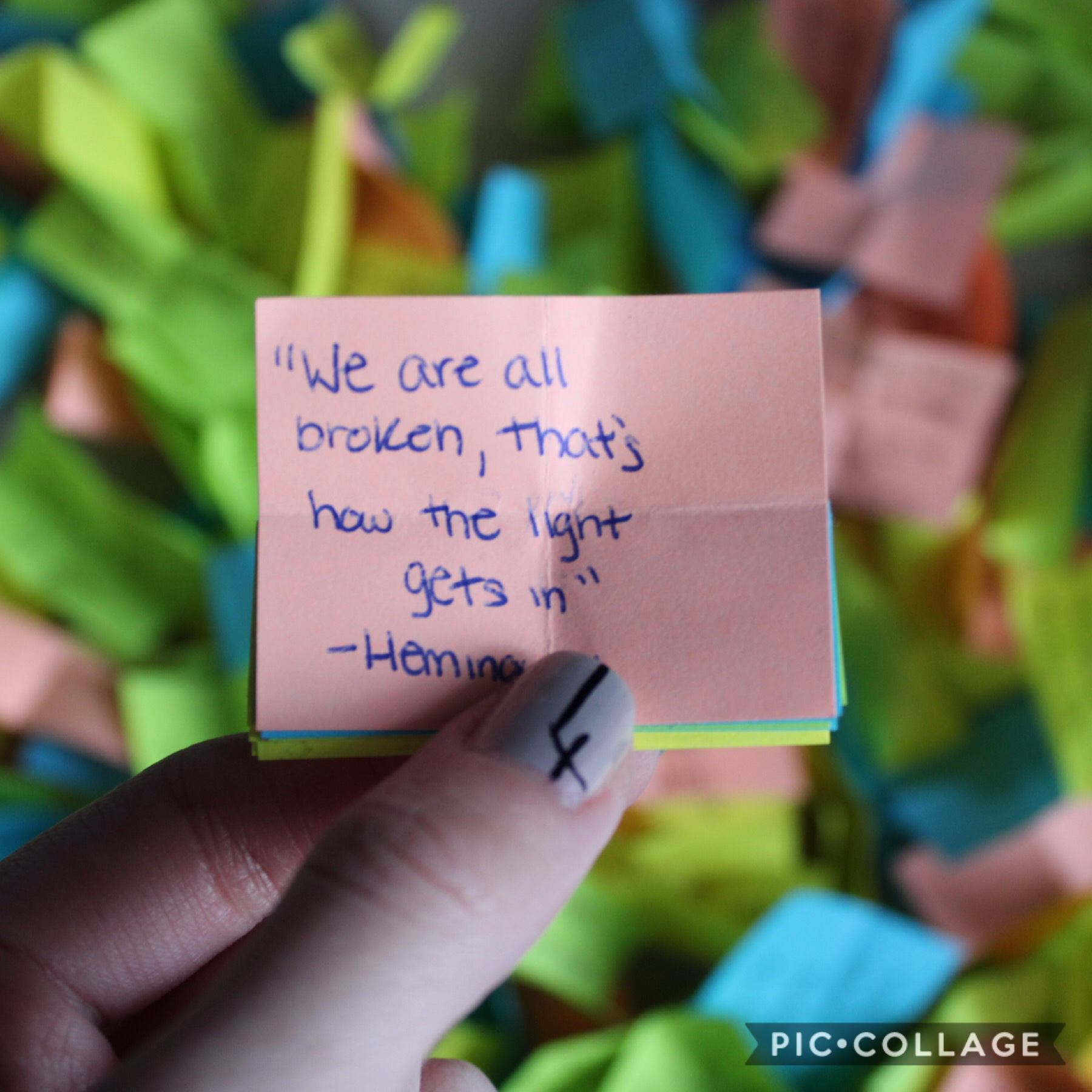 for this secret santa thing in my creative writing class back in 2017, i was given 365 days of quotes. i finally got around to reading them all so i’ll post a few motivational favorite ones here✨
my picture📷
💛stay strong everyone💛