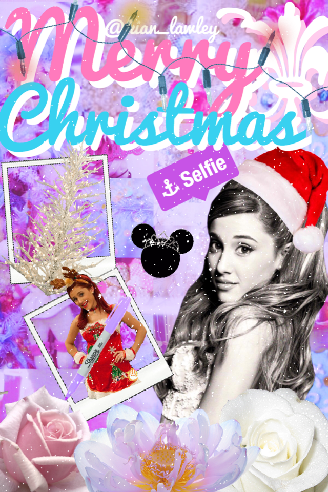 A lock screen I made for a pastel Christmas contest💗🤘🎄✨