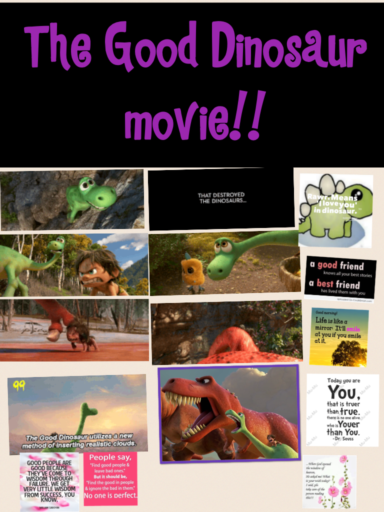 The Good Dinosaur movie!!