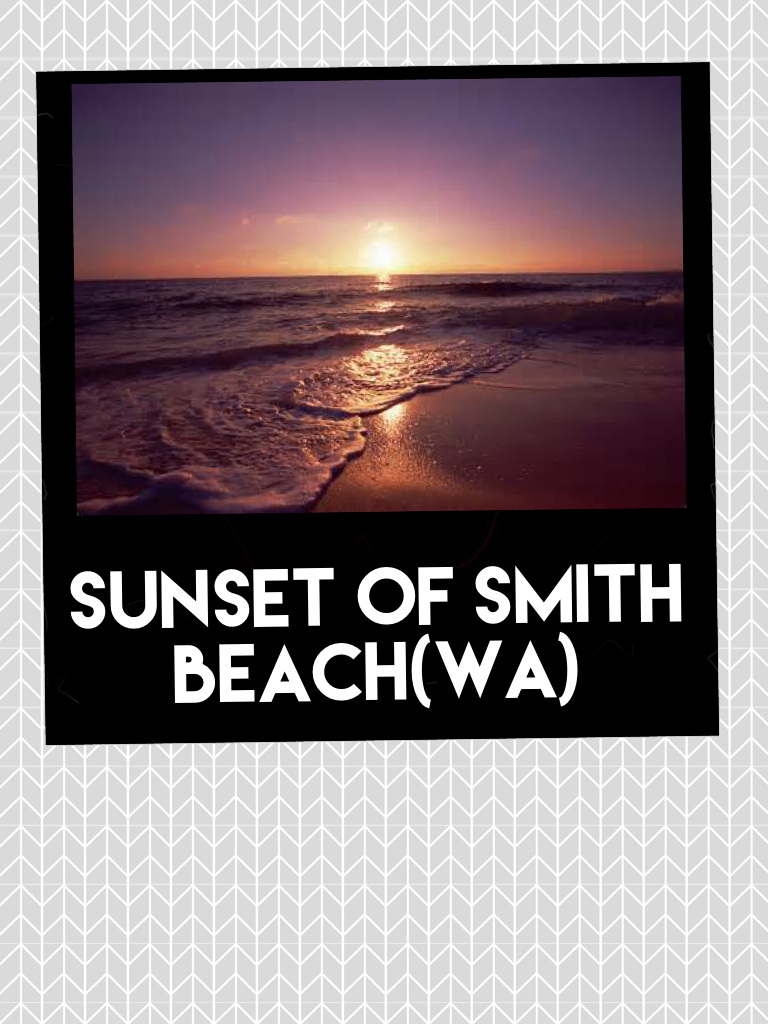 Sunset of smith beach(wa)