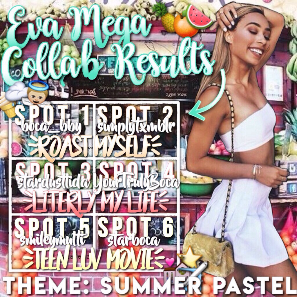 Sorry to everyone who didn't,t get in I will have one more mega collab this summer though!⭐️💋🍉🍦