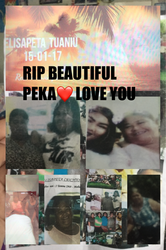 RIP BEAUTIFUL PEKA❤️ LOVE YOU 😘 Ma aunt that passed away miss her so so much❤️❤️❤️
