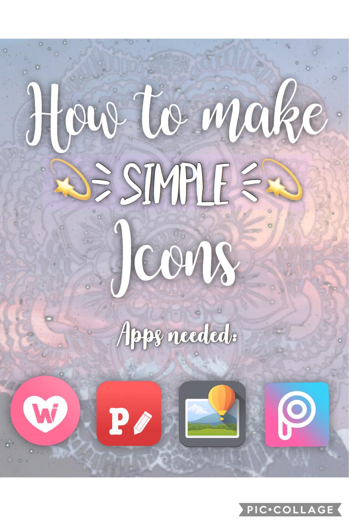 💫 How to make a simple icon (6 steps) 💫