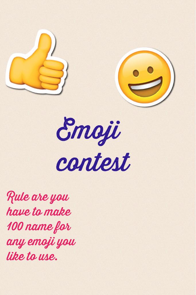 Emoji contest