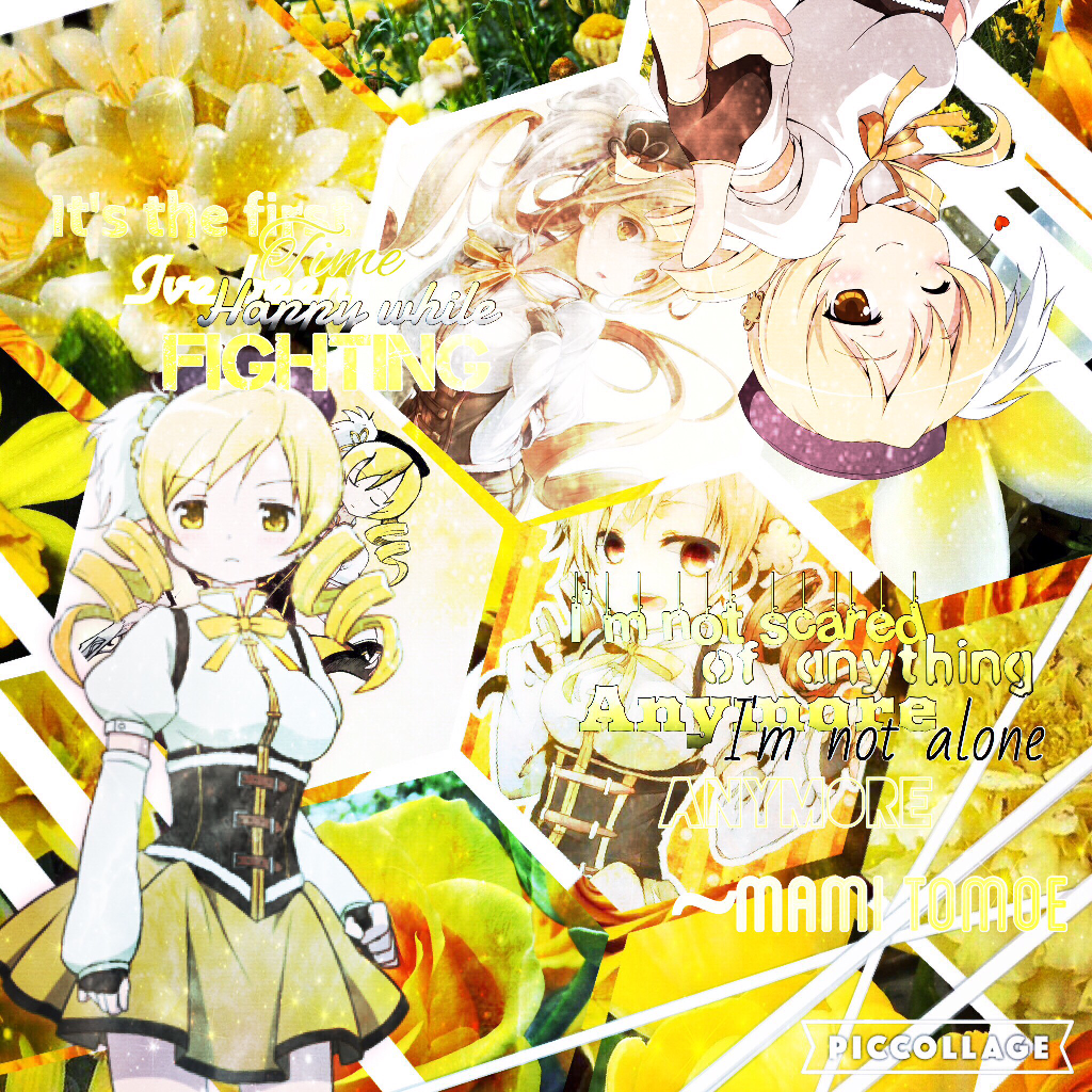 It's The First Time I've Been Happy While Fighting, I'm Not Afraid Anymore I'm Not Alone Anymore~ Mami Tomoe 
