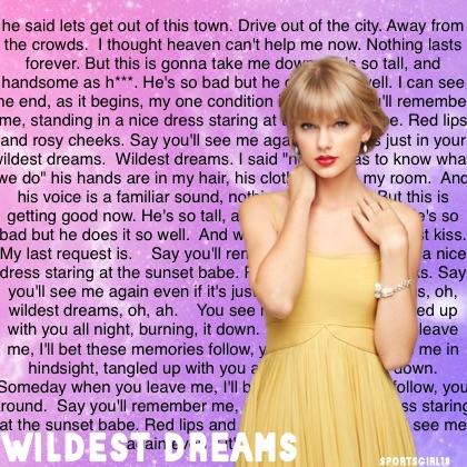 Taylor Swift//Wildest Dreams//1989//edit