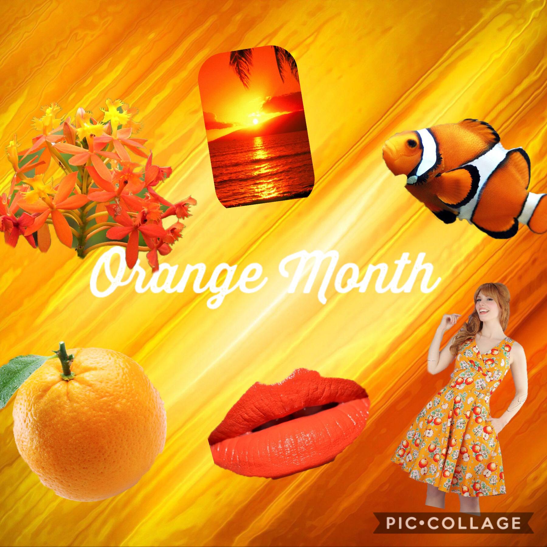 Orange Month Follow me on Pinterest @hgoodrichtx or Hanna