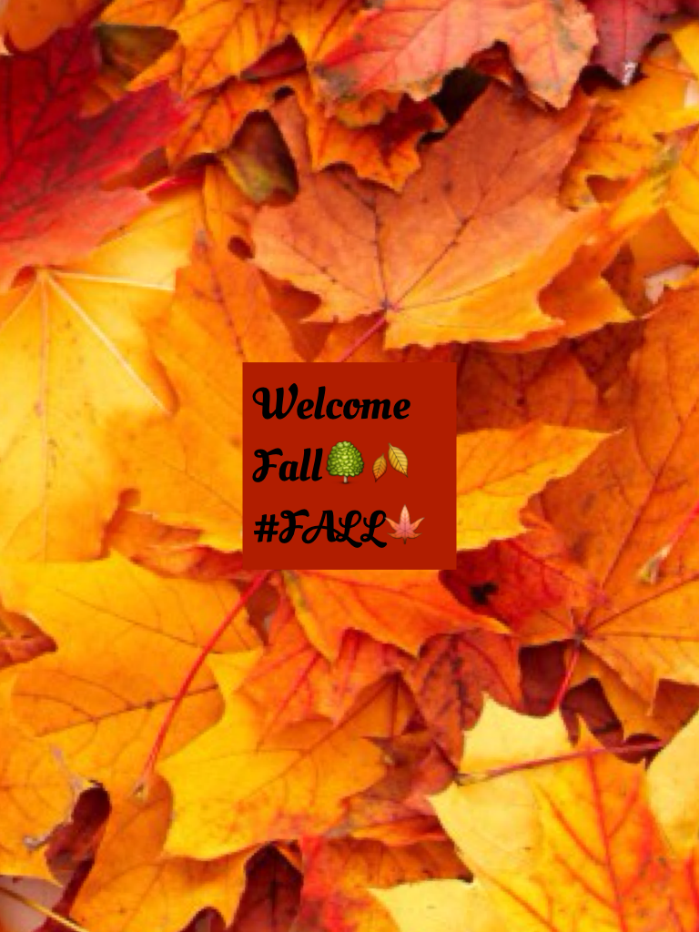 Welcome Fall🍂🌳#FALL🍁