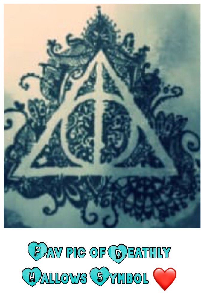 Fav pic of Deathly Hallows Symbol ❤️