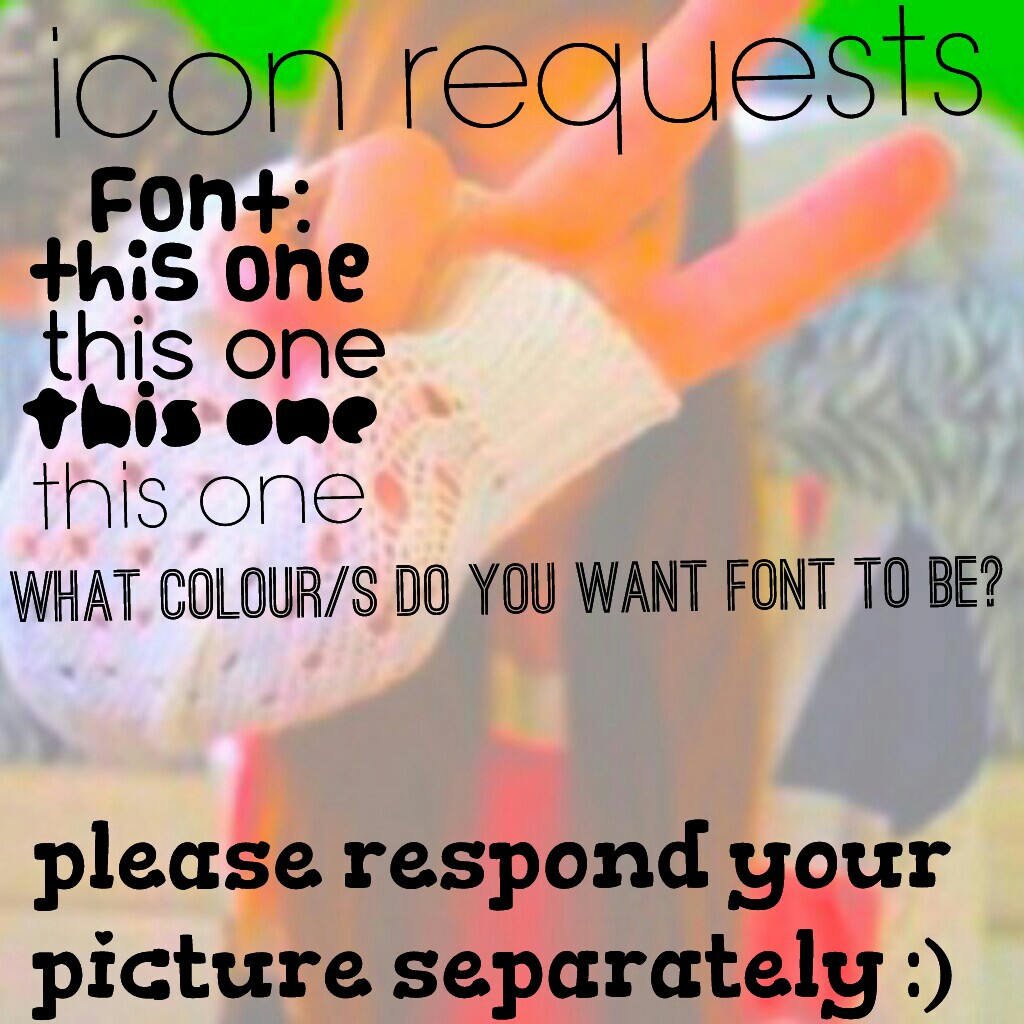 please respond your 
picture separately :)