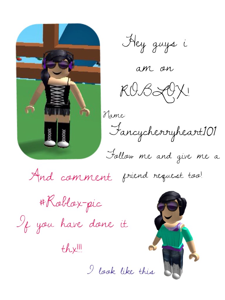 And comment #Roblox-pic