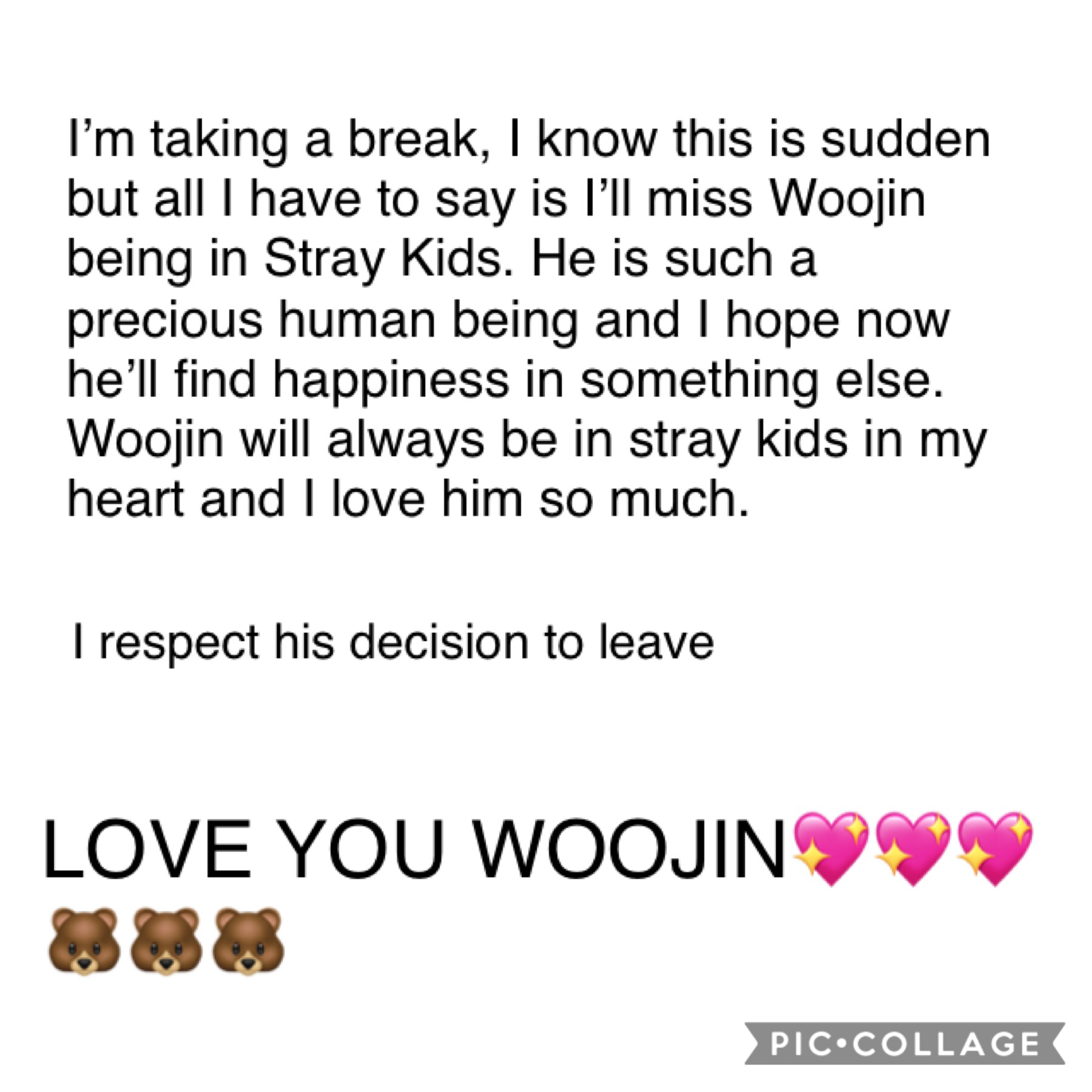 I’m literally going to cry, Woojin I love you