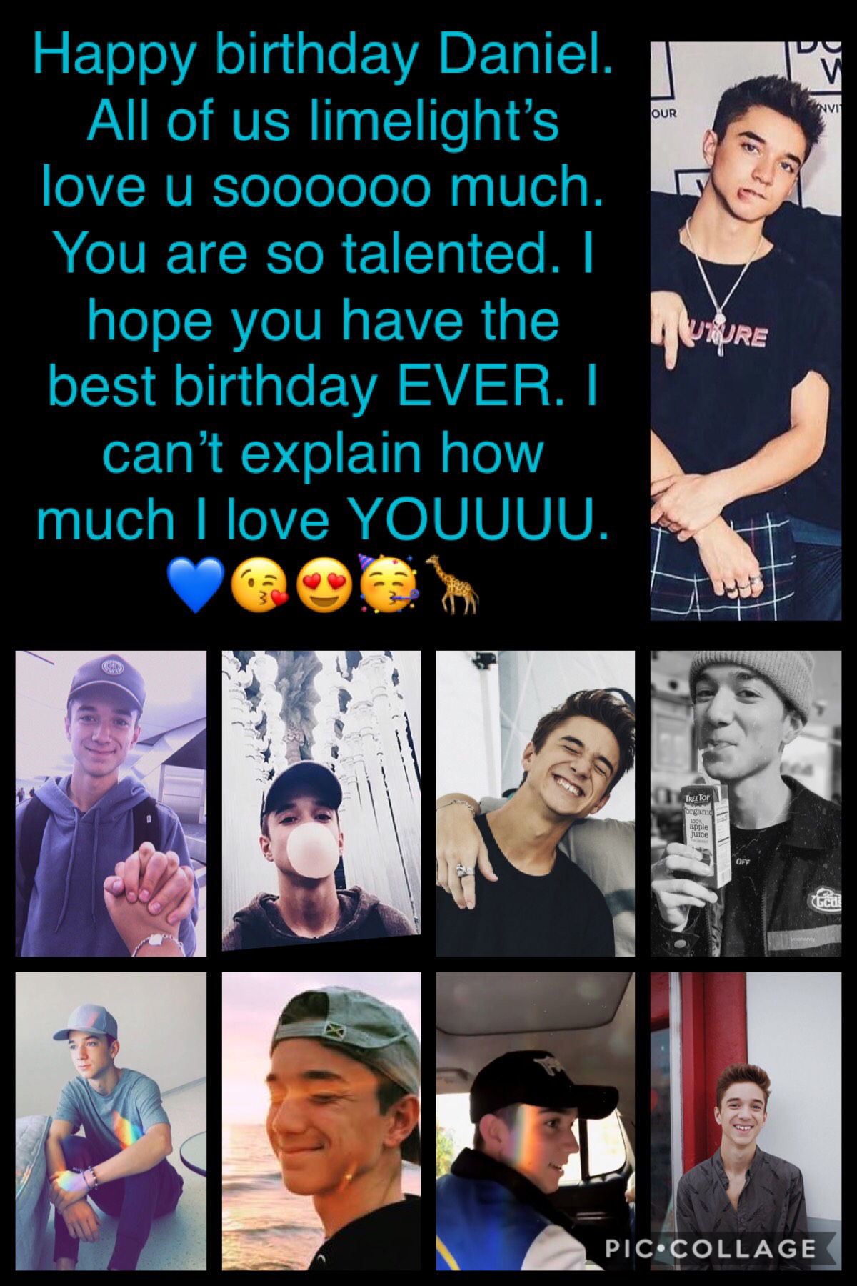 Daniel u r one of the best things in the world and I hope one day I will get to meet u and the rest of the boys. Love u. Have the best birthday-freedom08